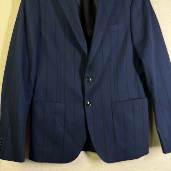 SCOTCH & SODA Blazer Medium Classic Structured Single Breasted Yarn Dyed Stretch - Picture 9 of 16